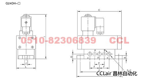 Q24HD-10    Q24HD2-10   Q24HD-15   Q24HD2-15         滑板式換向閥