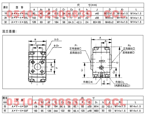 A1Y-Ha32F A2Y-Ha10L A2Y-Ha10B 液控單向閥