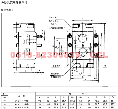 A1Y-Ha32F A2Y-Ha10L A2Y-Ha10B 液控單向閥