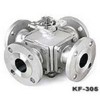 KF-305，四通法蘭球閥